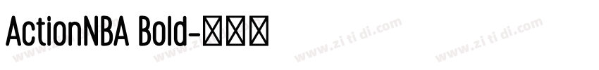 ActionNBA Bold字体转换